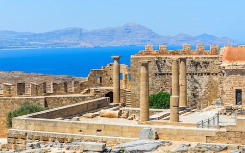 acropolis of lindos, rhodes