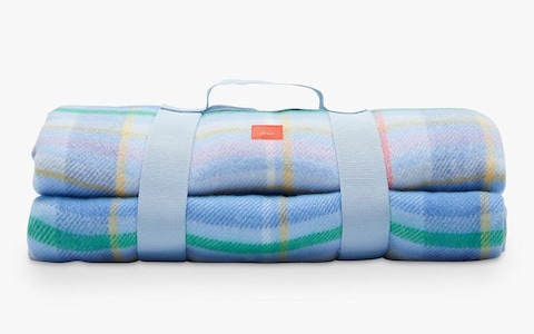 joules woven check picnic blanket 