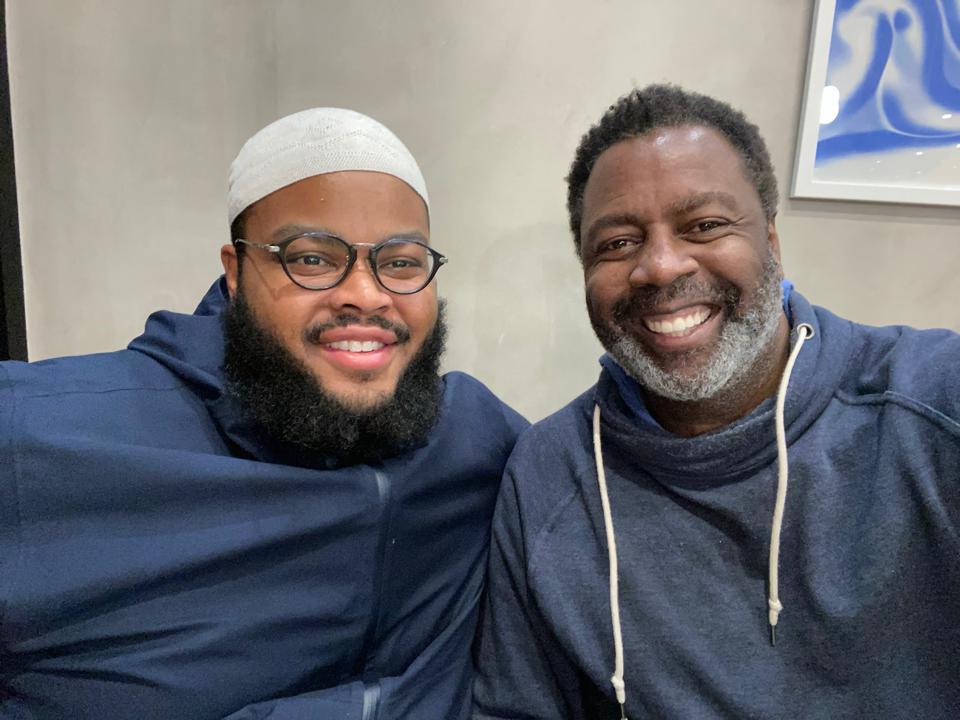 Ibraheem Basir - founder and CEO of A Dozen Cousins and Project Potluck - with Anton Vincent, President of Mars Wrigley and long time mentor of his.