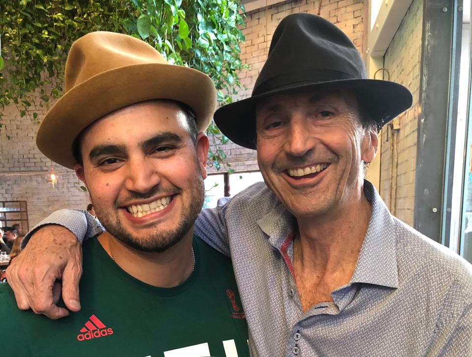 Arnulfo Ventura - CEO of Beanfields and co-founder of Project Potluck - with CEO and co-founder of Califia Farms, Greg Steltenpohl.