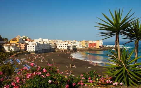 Black sand beach at Puerto de la Cruz